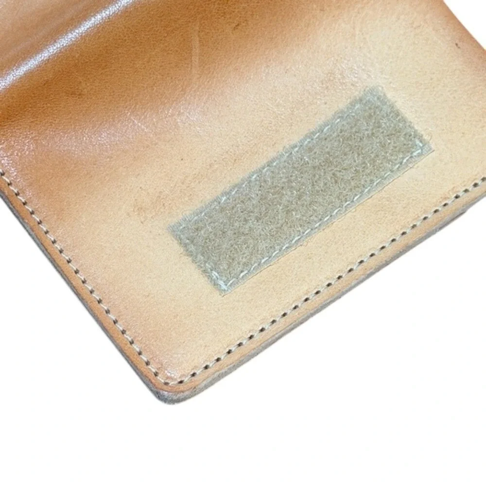 Il Bisonte Tan Leather 4-Hook Key Case Wallet W.A. Di Filippo Made in Italy